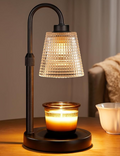 Candle Warmer Lamp with Dimmer & Timer – Glass Shade