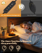 Candle Warmer Lamp with Dimmer & Timer – Glass Shade
