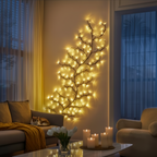 6 Foot LED Vine Branch Wall Light – 96 LEDs, 8 Modes, Warm White with Remote