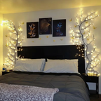 6 Foot LED Vine Branch Wall Light – 96 LEDs, 8 Modes, Warm White with Remote