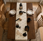 Halloween Ghost Plush Table Runner – Fluffy Spooky Table Décor