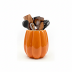 Ceramic Pumpkin Utensil Holder – Fall Kitchen Décor
