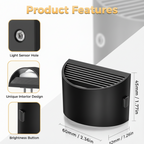 LED Plug-In Wall Night Lights – Set of 2, Warm Ambient Glow