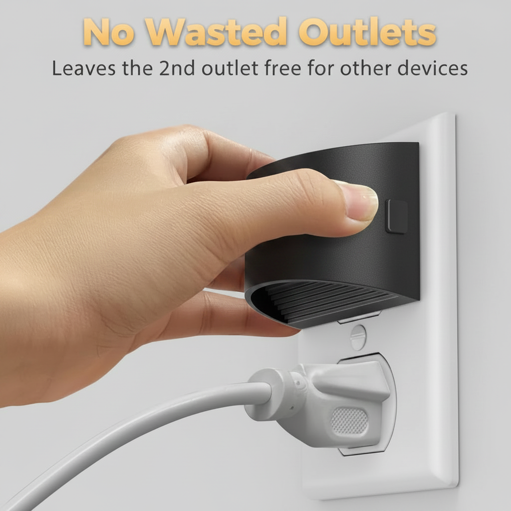 LED Plug-In Wall Night Lights – Set of 2, Warm Ambient Glow