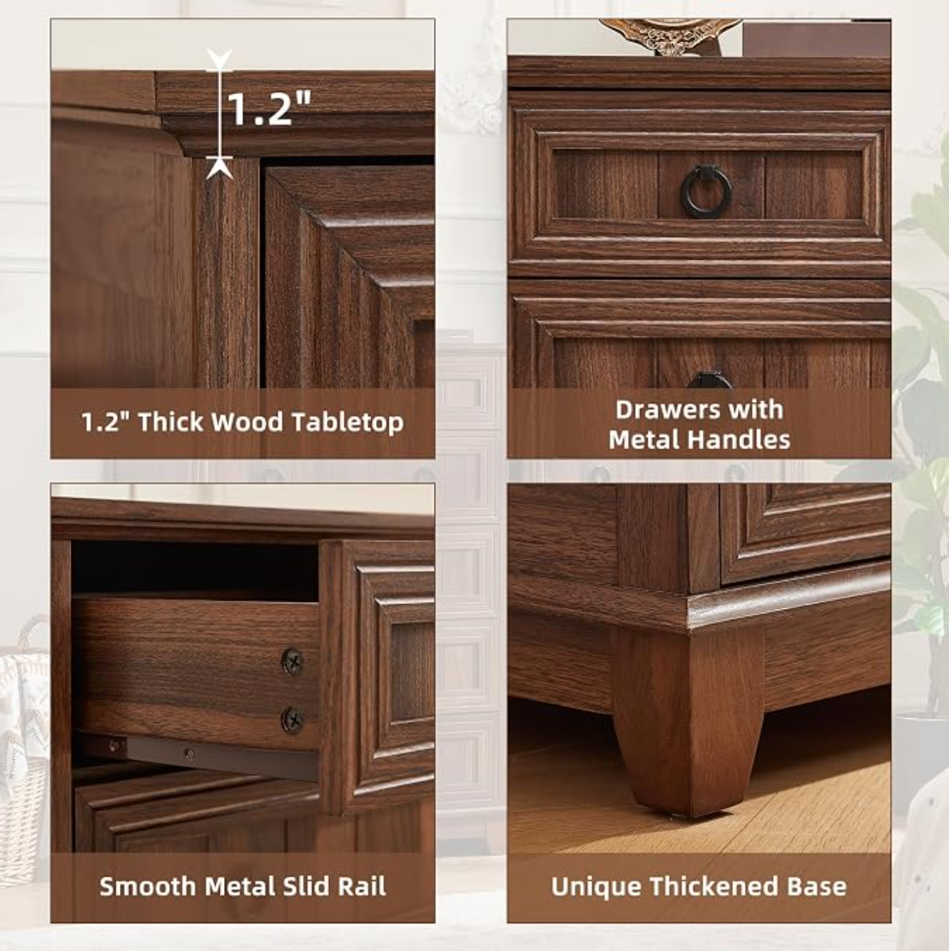 Walnut 6-Drawer