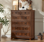 Walnut 6-Drawer