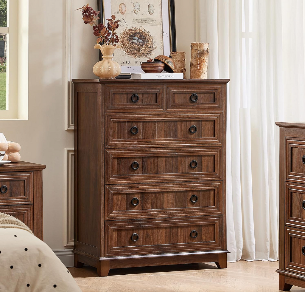Walnut 6-Drawer