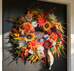 Fall Harvest Hello Wreath