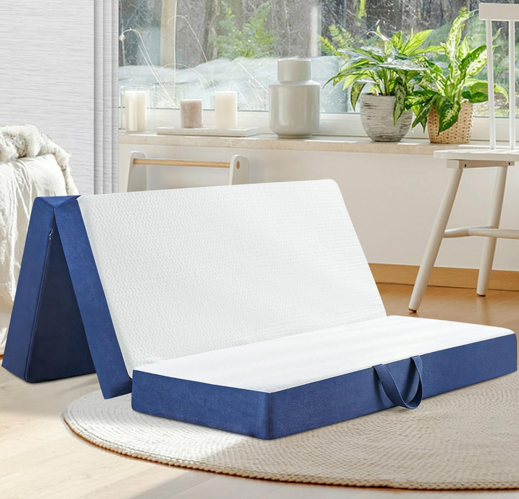 Tri-Fold Memory Foam Floor Mattress