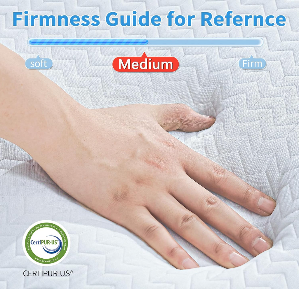 Tri-Fold Memory Foam Floor Mattress