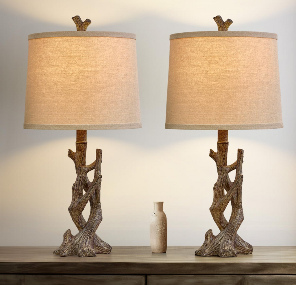 Driftwood Branch Table Lamps – Set of 2