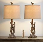 Driftwood Branch Table Lamps – Set of 2