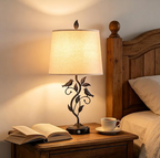 Bird & Vine Rustic Table Lamp