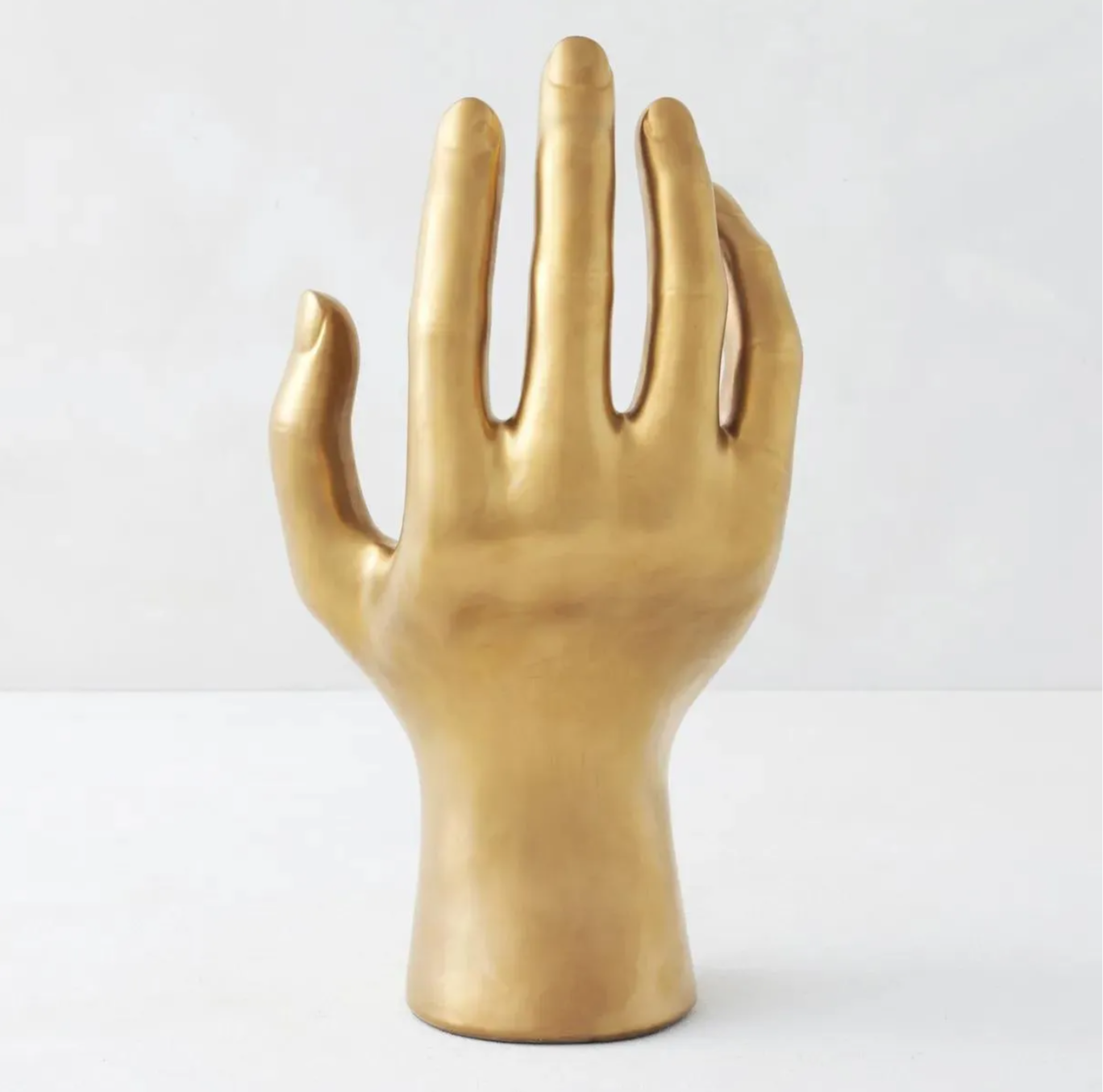 Gold Resin Hand Sculpture – Modern Decorative Figurine