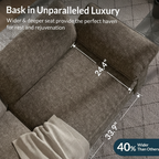 Oversized U-Shaped Modular Sectional Sofa with Double Ottomans