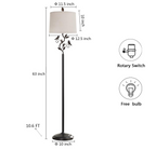 Bird & Vine Rustic Floor Lamp